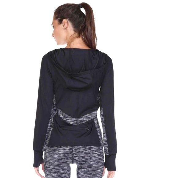 Mono b Womens size L athletic top long sleeve Hoodie Dri Fit running sport wear - Picture 2 of 12